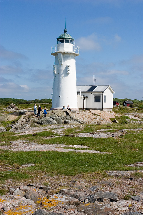 Lighthouse on Isle of Hallans Väder