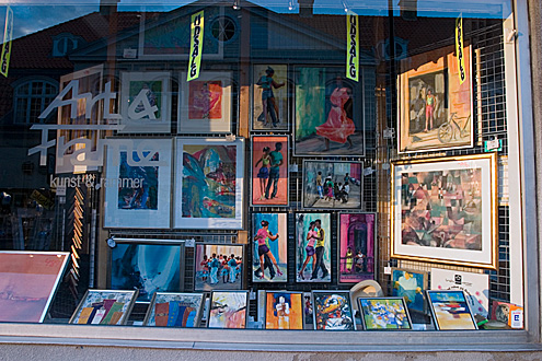 Art & Frame shop window, Lyngby Hovedgade 11A