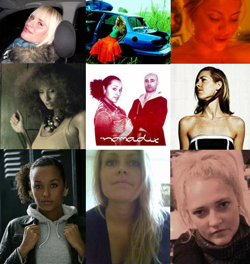 Collage af profil billeder fra myspace.com